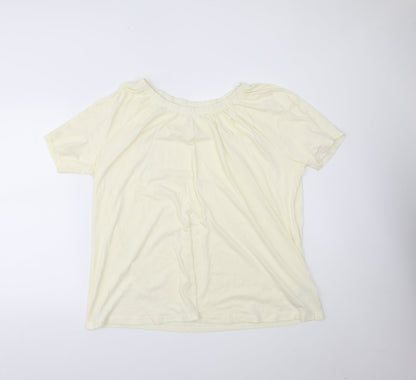 Womens UK Size XL BPC Yellow Basic Blouse