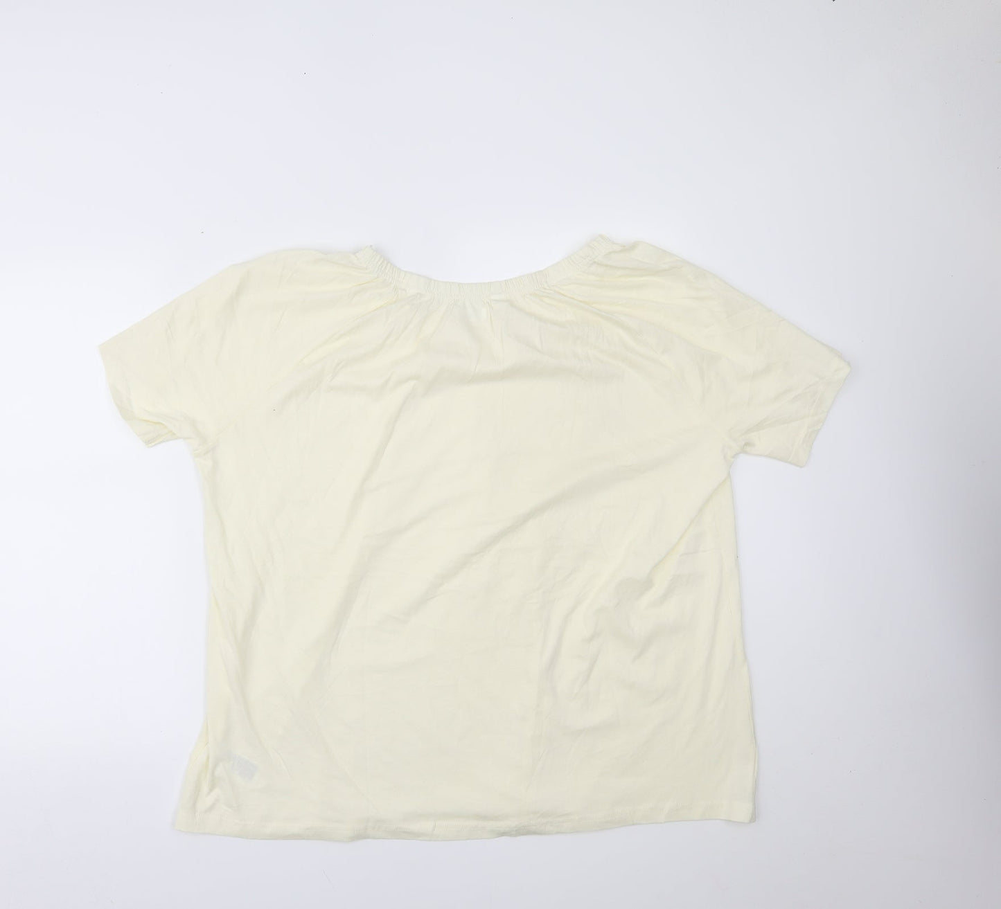 Womens UK Size XL BPC Yellow Basic Blouse