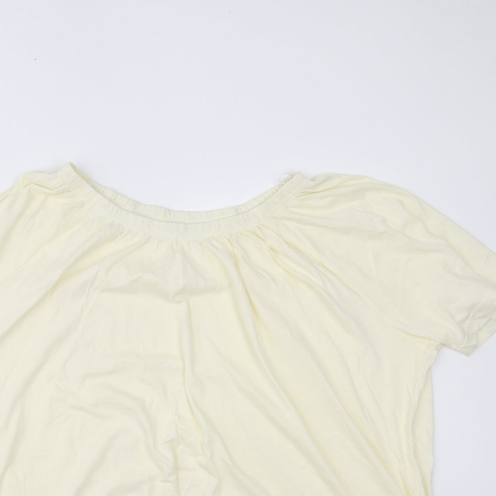 Womens UK Size XL BPC Yellow Basic Blouse