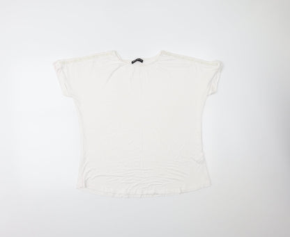 Womens UK Size L Select White Basic T-Shirt