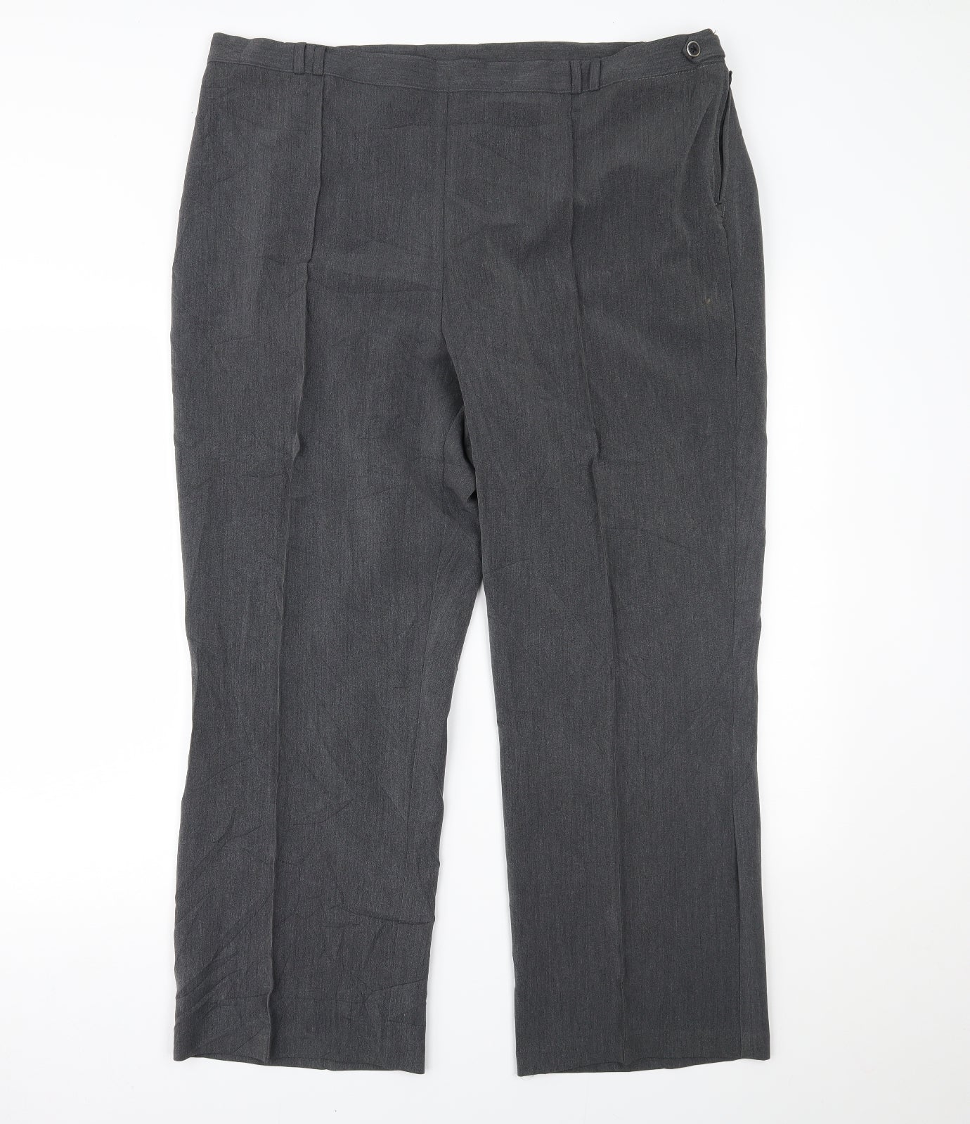 Womens UK Size 22 BM Regular Fit  Grey Trousers