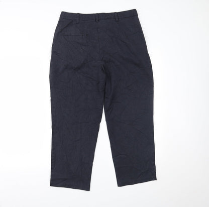Womens UK Size 12 Marks and Spencer Regular Fit Sweatpants Blue Trousers