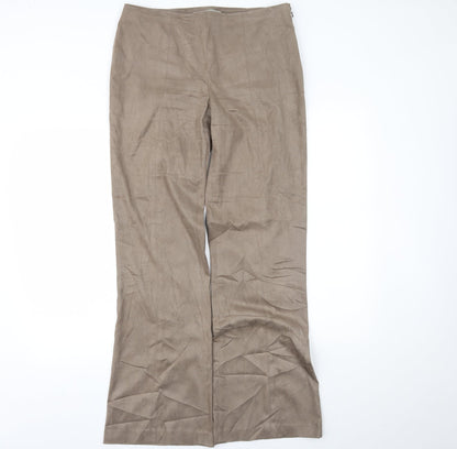 Womens UK Size 14 NEXT Regular Fit  Beige Trousers