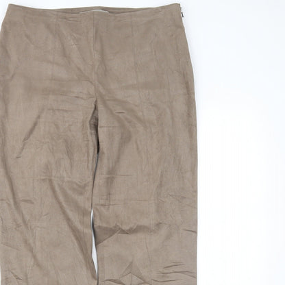 Womens UK Size 14 NEXT Regular Fit  Beige Trousers