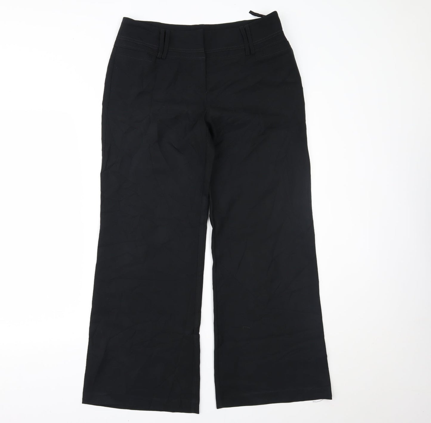 Womens UK Size 12 DUNNES Regular Fit  Black Trousers