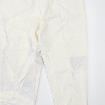 Lakeland Womens Ivory   Cropped Trousers Size 12 L21 in