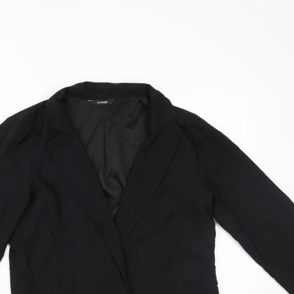 George Womens Black   Jacket Blazer Size 8