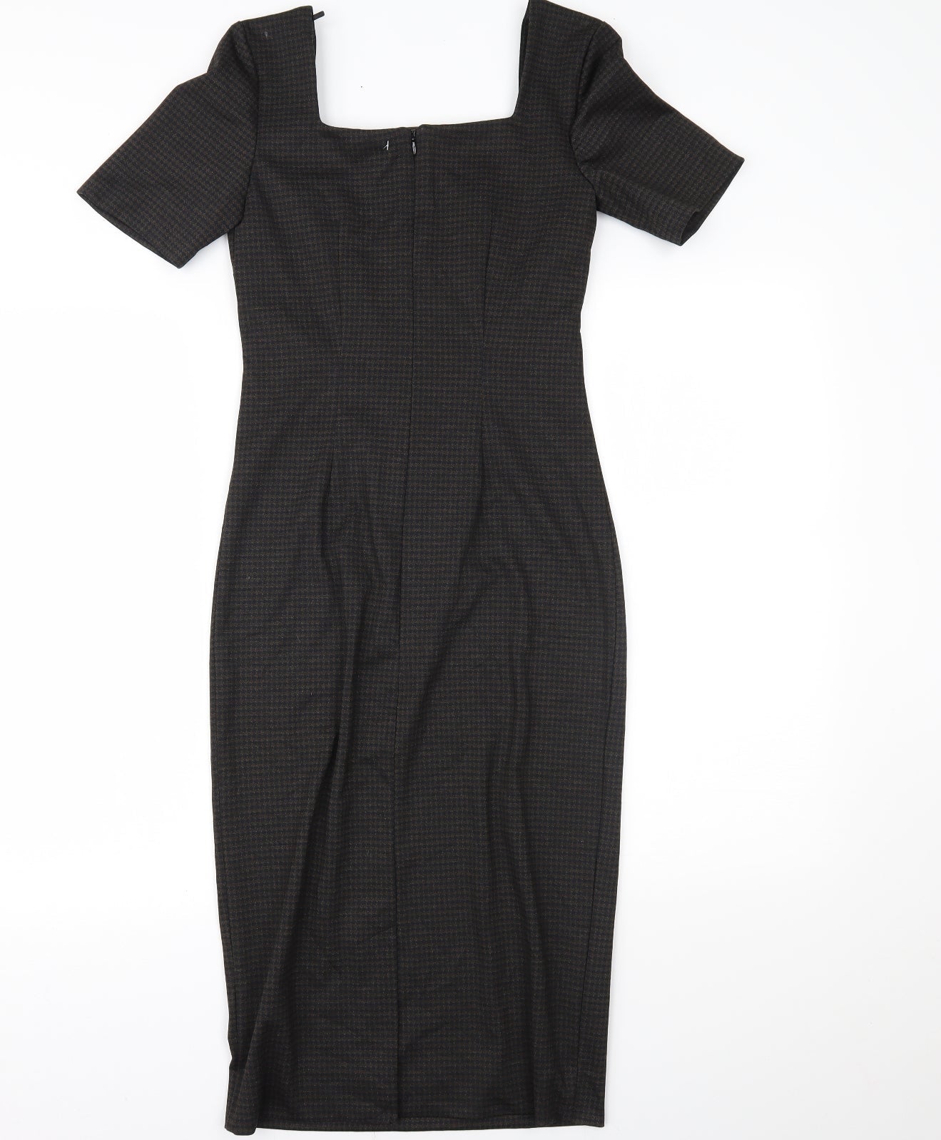 nexr Womens Brown Houndstooth  Pencil Dress  Size 6