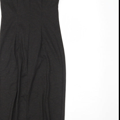 nexr Womens Brown Houndstooth  Pencil Dress  Size 6
