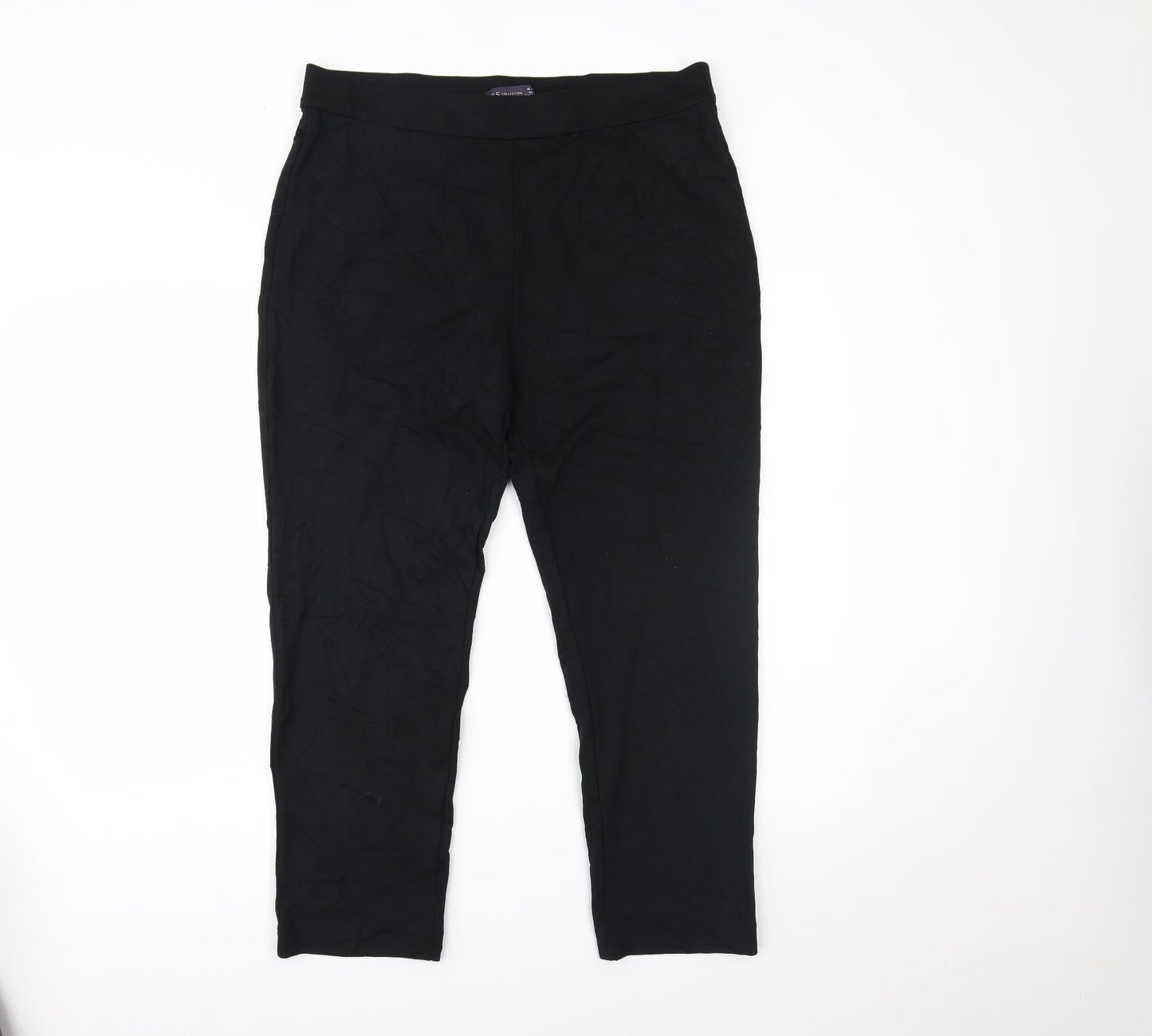 Womens UK Size 16 Marks and Spencer Regular Fit  Black Trousers