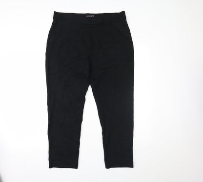 Womens UK Size 16 Marks and Spencer Regular Fit  Black Trousers