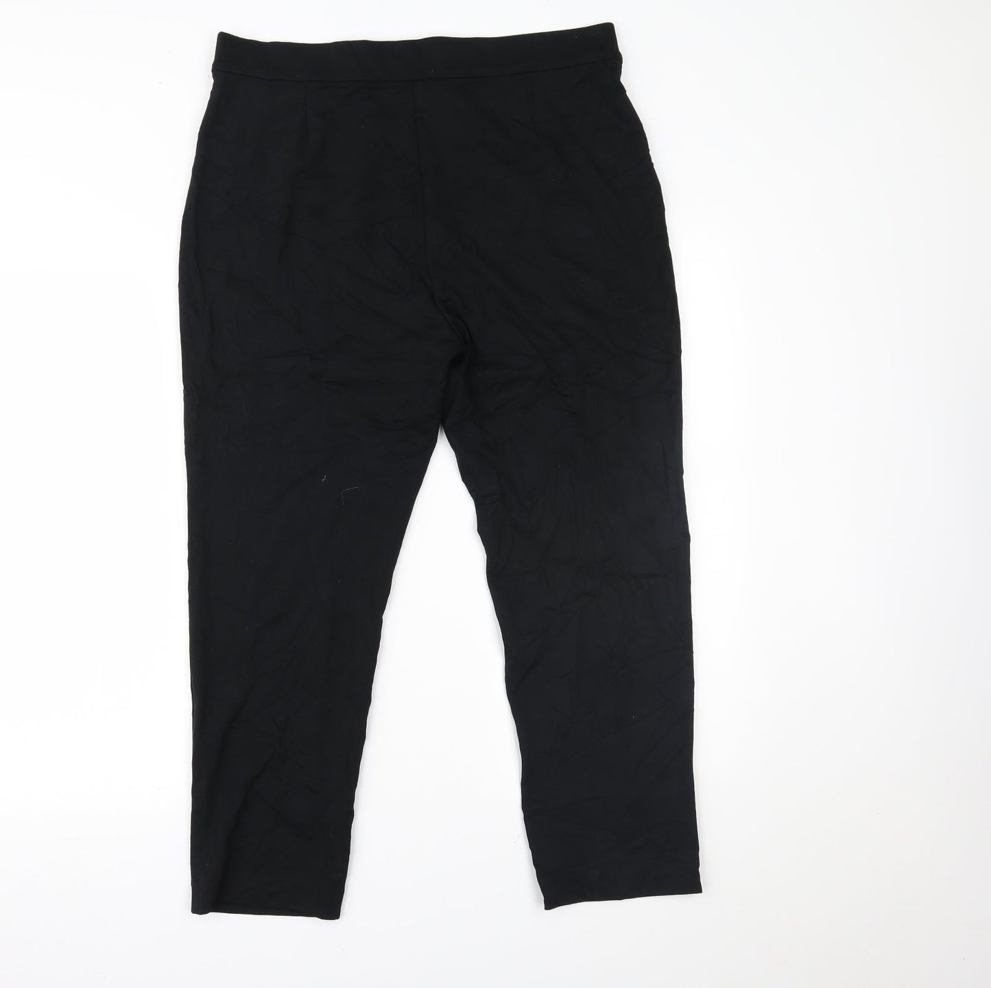 Womens UK Size 16 Marks and Spencer Regular Fit  Black Trousers