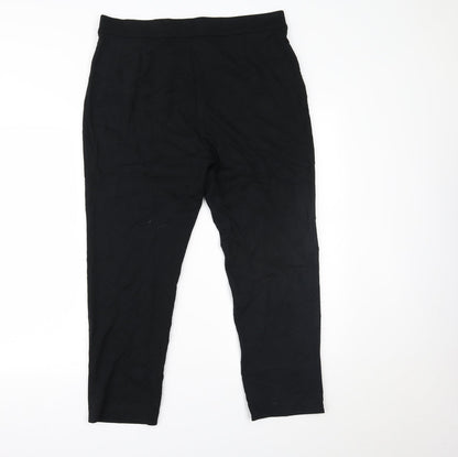 Womens UK Size 16 Marks and Spencer Regular Fit  Black Trousers