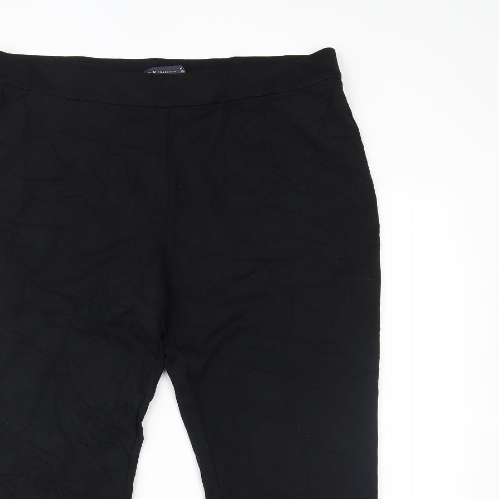 Womens UK Size 16 Marks and Spencer Regular Fit  Black Trousers