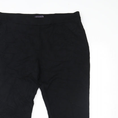 Womens UK Size 16 Marks and Spencer Regular Fit  Black Trousers