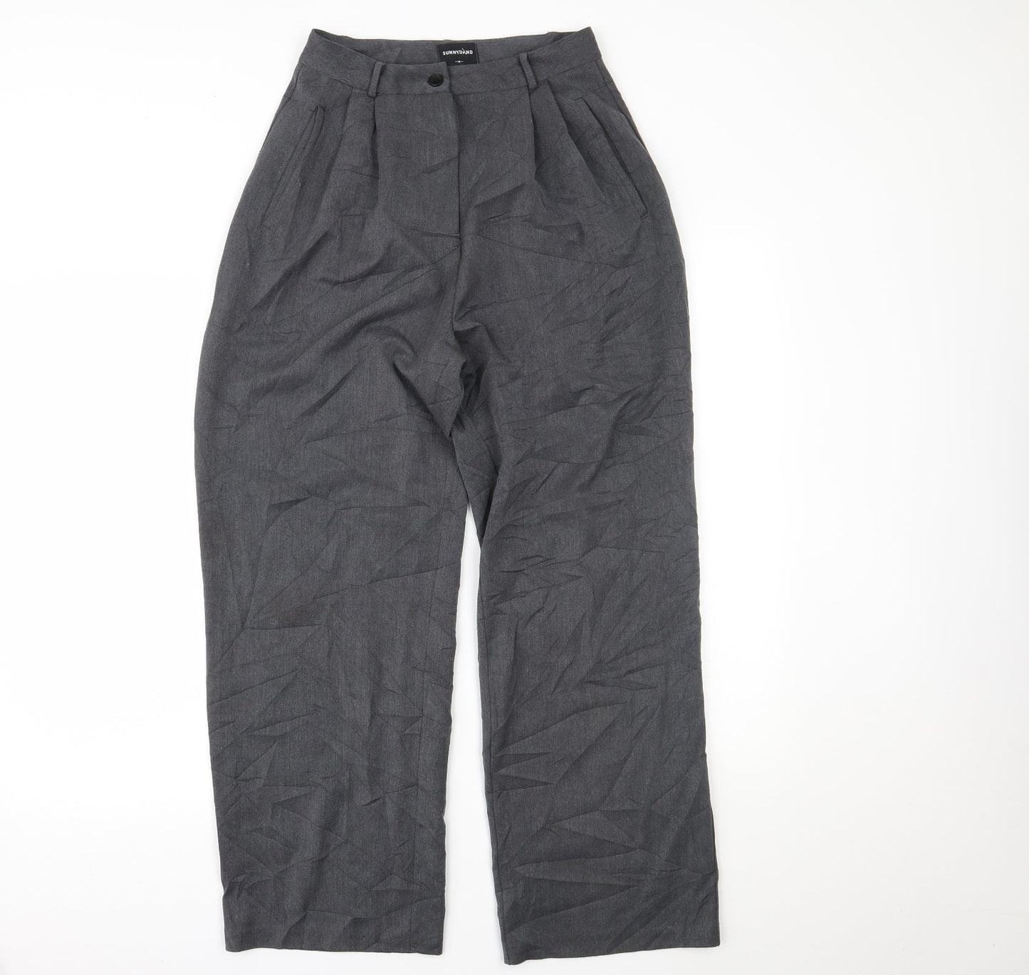 sunnydand Mens Grey   Dress Pants Trousers Size M L26 in