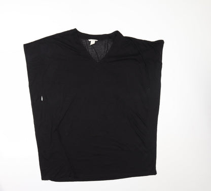 Womens UK Size M H&M Black Basic T-Shirt