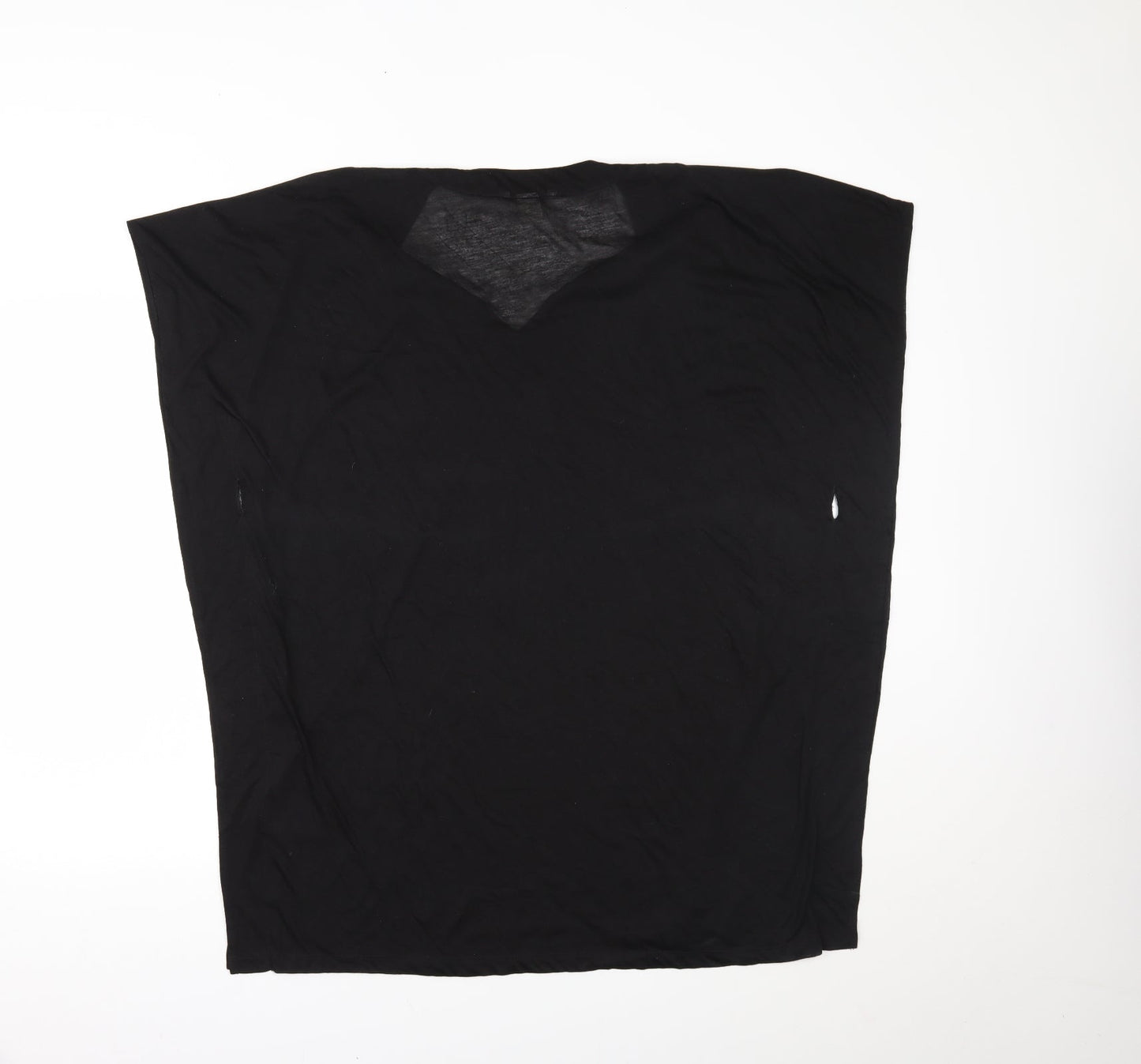 Womens UK Size M H&M Black Basic T-Shirt