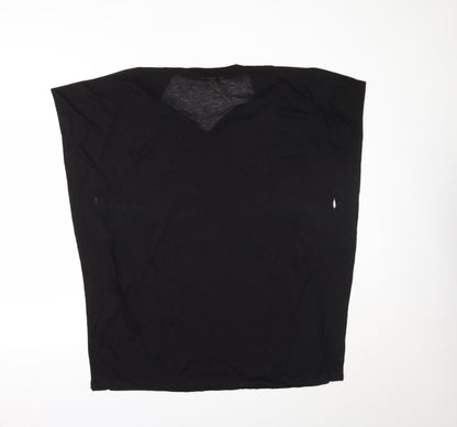Womens UK Size M H&M Black Basic T-Shirt