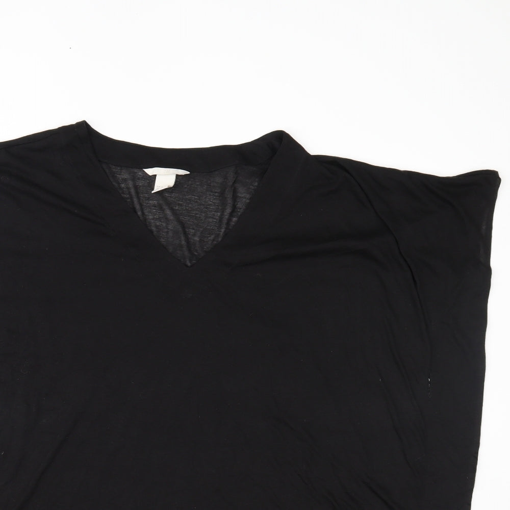 Womens UK Size M H&M Black Basic T-Shirt