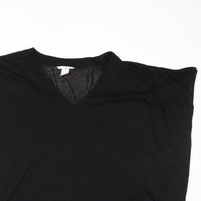 Womens UK Size M H&M Black Basic T-Shirt