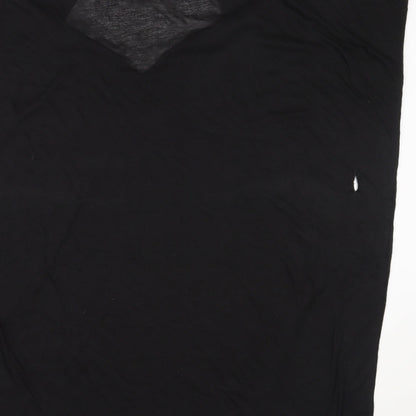 Womens UK Size M H&M Black Basic T-Shirt