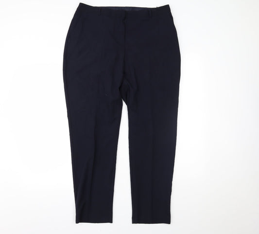 BHS Womens Blue   Trousers  Size 16 L27 in