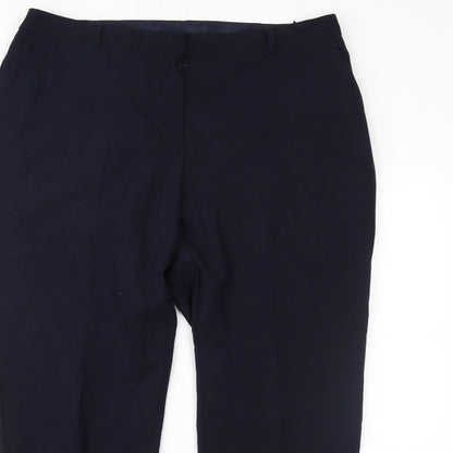 BHS Womens Blue   Trousers  Size 16 L27 in