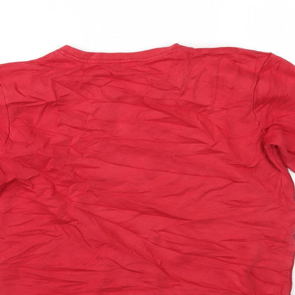 George Boys Red   Pullover Jumper Size 10-11 Years