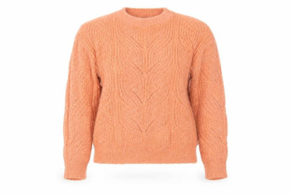 Womens UK Size 10 M&Co Orange Pullover Jumper