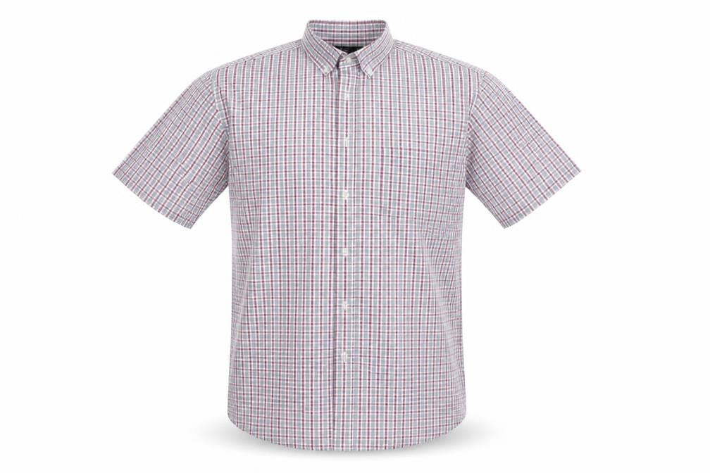 F&F Mens Red Check   Button-Up Size S