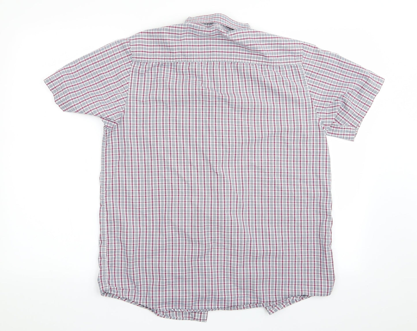 Mens UK Size S Florence and Fred Red  Button-Up Short Sleeve Casual Shirt