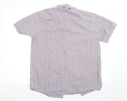 Mens UK Size S Florence and Fred Red  Button-Up Short Sleeve Casual Shirt