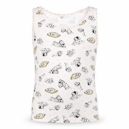Preworn Girls Pink Animal Print   Pyjama Top Size 7-8 Years  - Dalmations