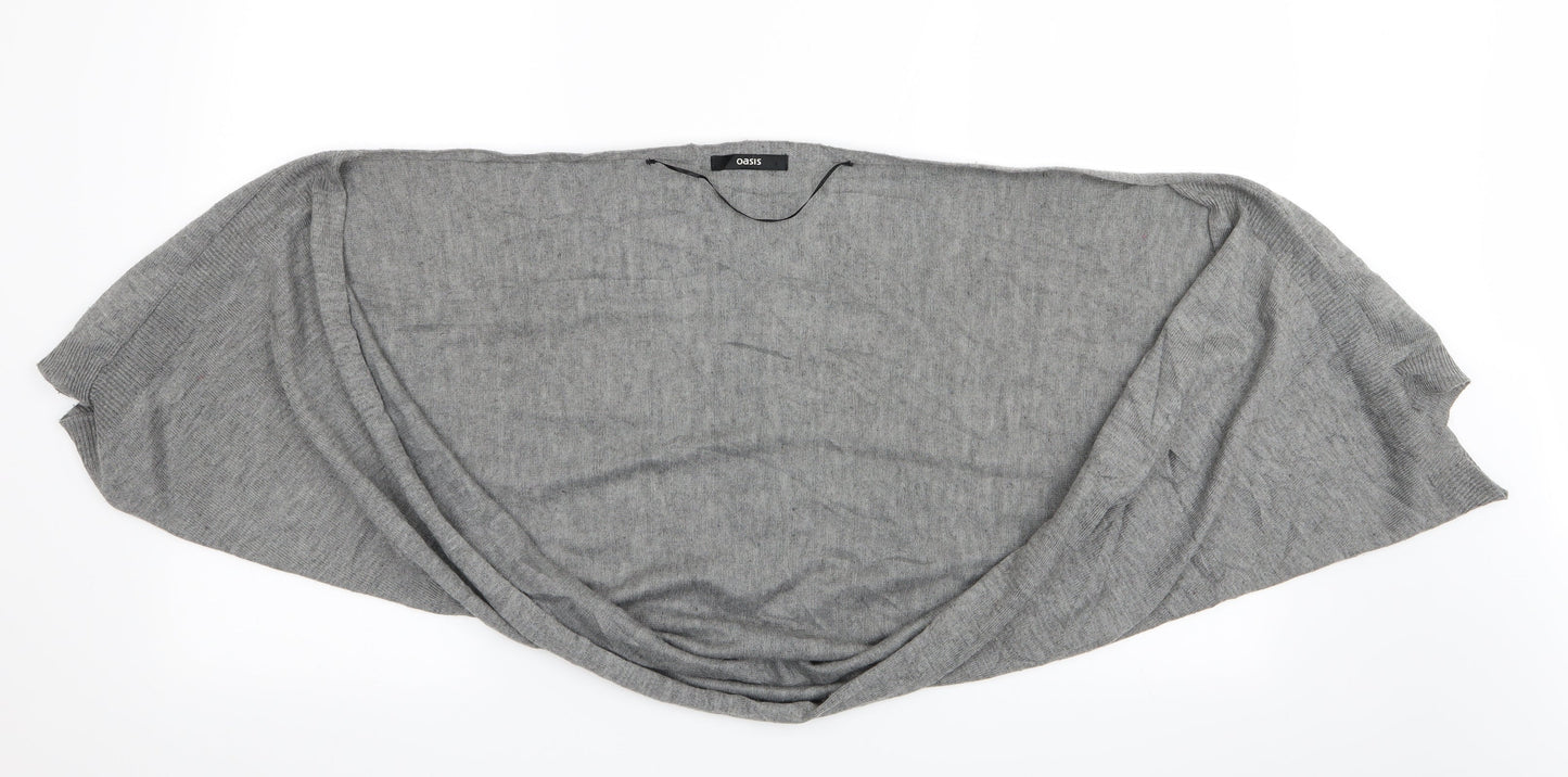 Womens UK Size One Size Oasis Grey Shrug Jumper