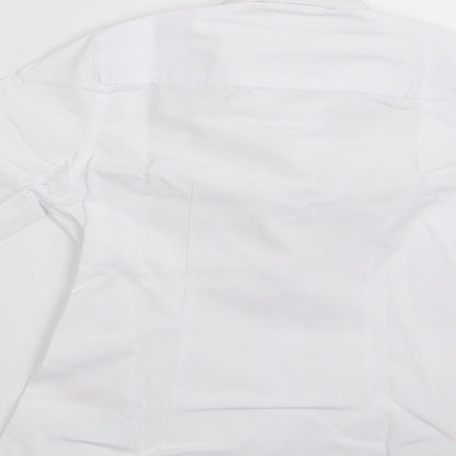Florence and Fred Boys White   Basic Button-Up Size 6-7 Years  - School Shirt