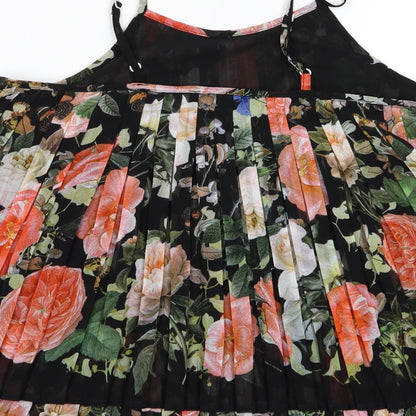 MissKoo Womens Black Floral  Camisole Blouse Size M  - Layered