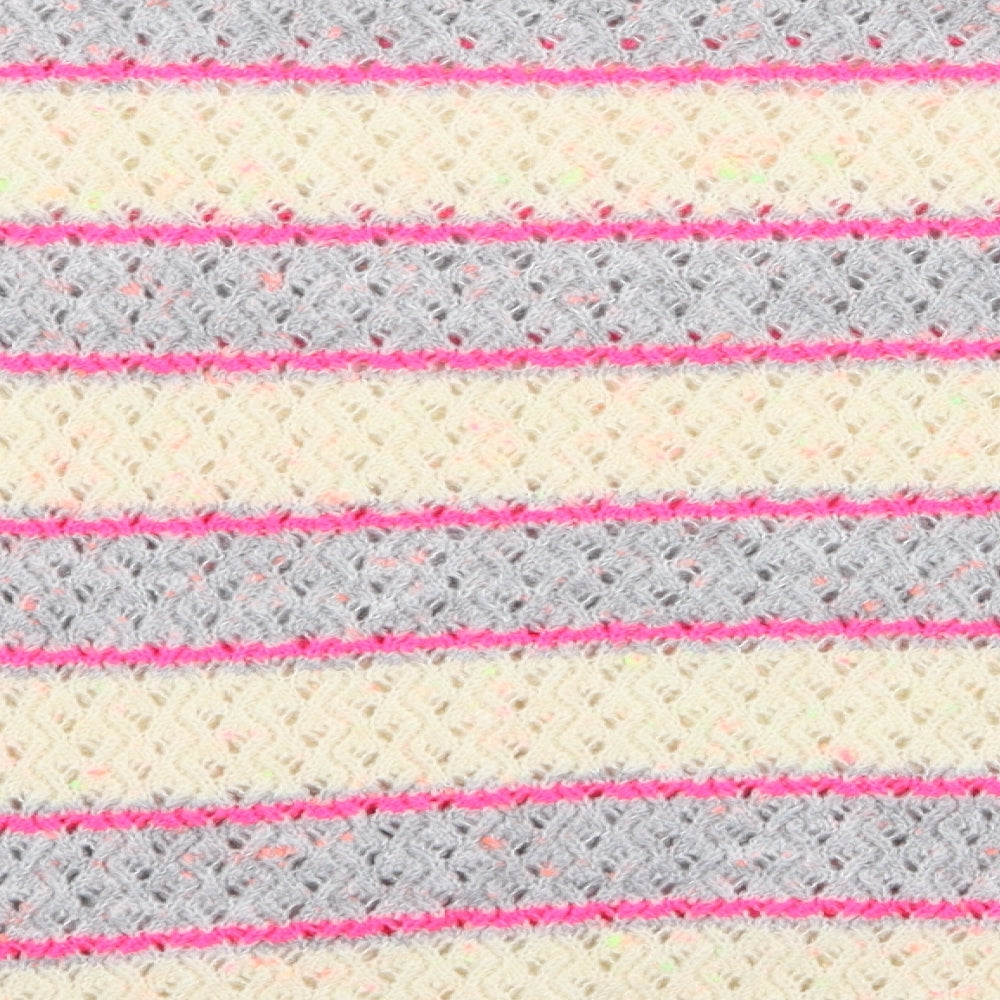 George Womens Multicoloured Striped  Pullover Jumper Size 12  - Hi Vis Effect