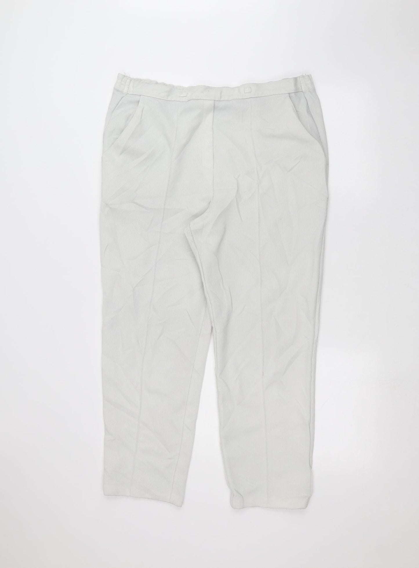 St michael  Womens White   Trousers  Size 18 L25 in