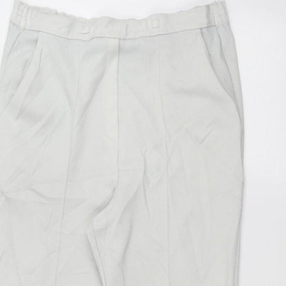 St michael  Womens White   Trousers  Size 18 L25 in