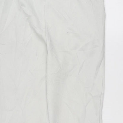 St michael  Womens White   Trousers  Size 18 L25 in