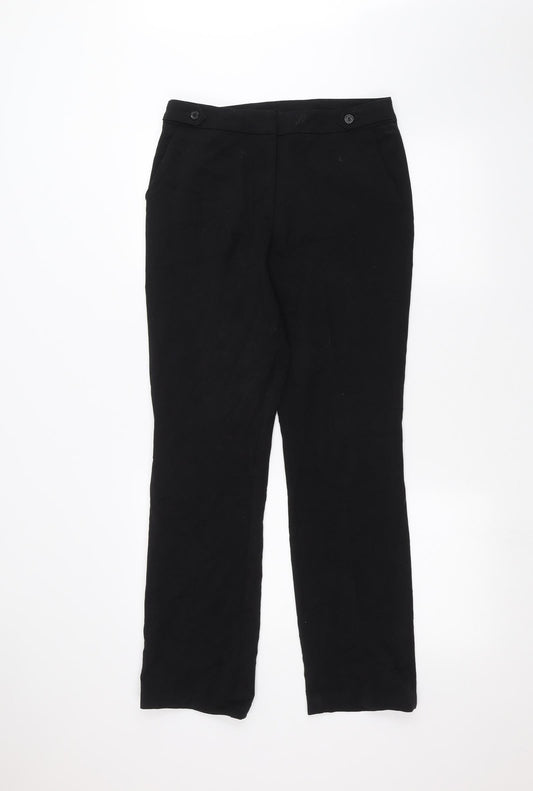 TU Womens Black   Trousers  Size 12 L28 in