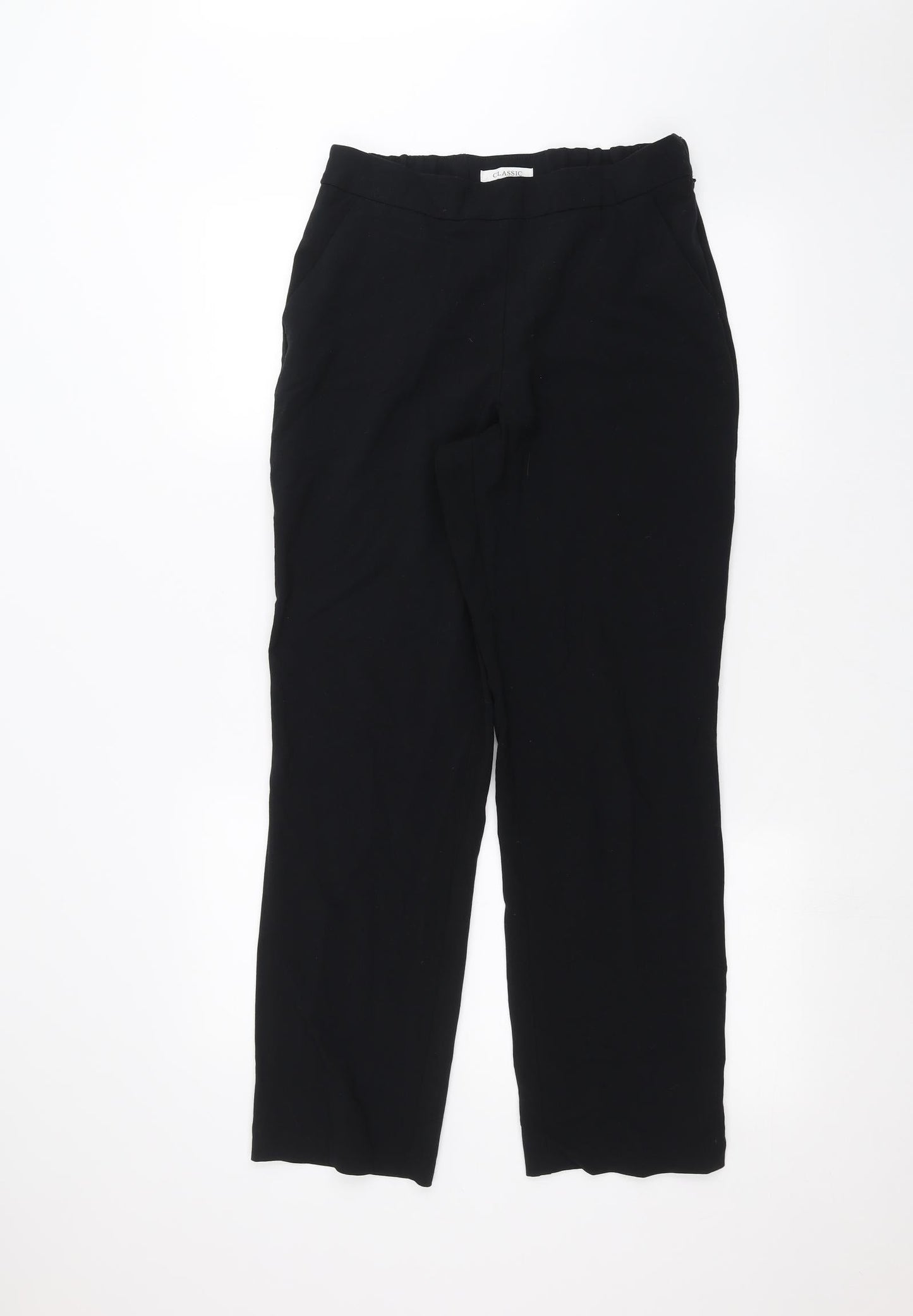 Womens UK Size 10 Marks and Spencer Regular Fit  Black Trousers
