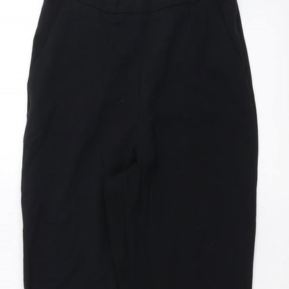 Womens UK Size 10 Marks and Spencer Regular Fit  Black Trousers