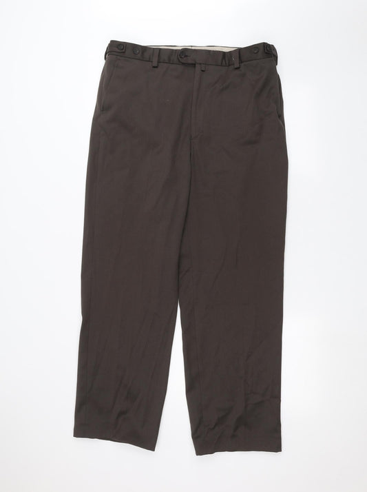 Prestige collection Mens Brown   Trousers  Size 38 in L30 in