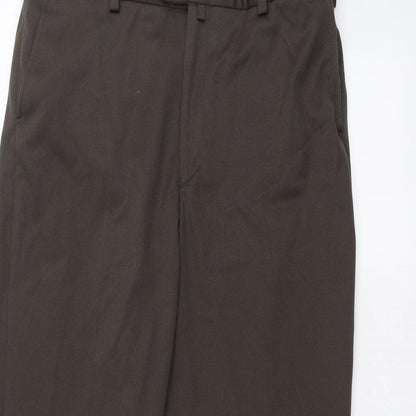 Prestige collection Mens Brown   Trousers  Size 38 in L30 in