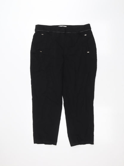 George Womens Black   Trousers  Size 12 L23 in