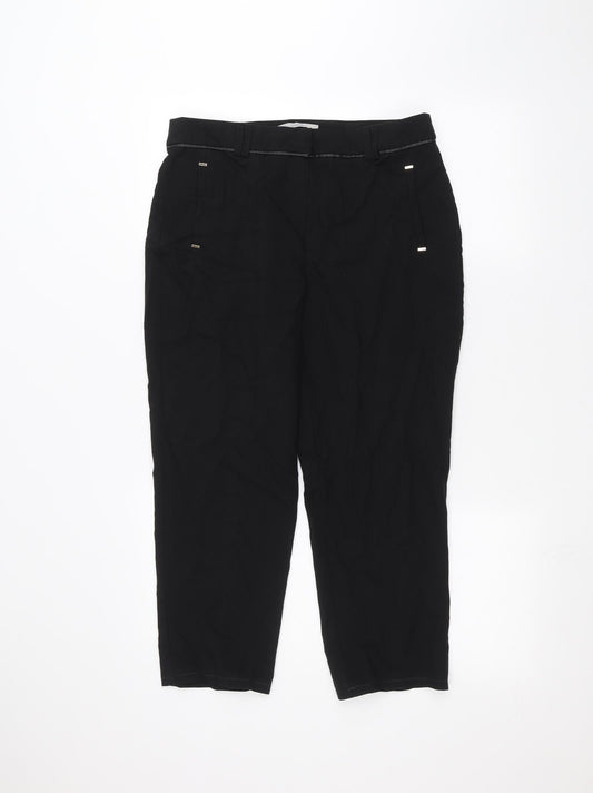 George Womens Black   Trousers  Size 12 L23 in