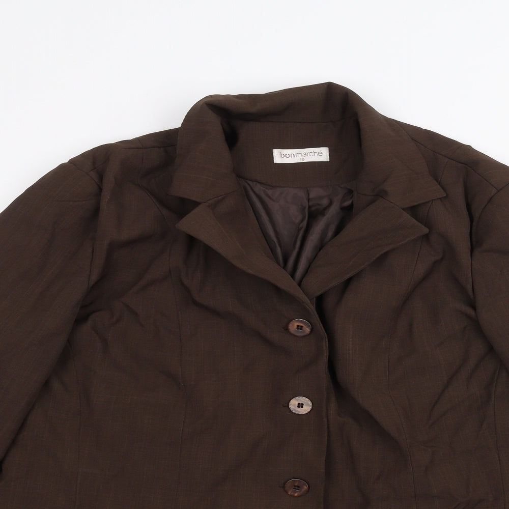 Womens UK Size 16 Bonmarché Brown Jacket