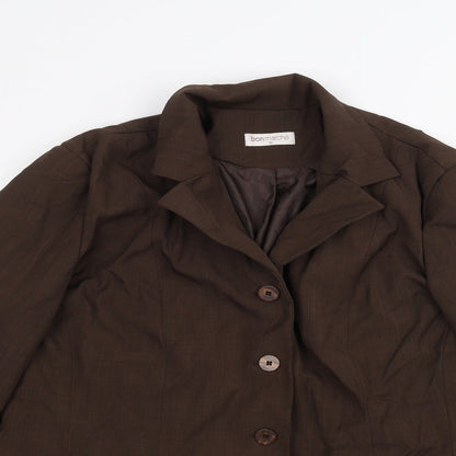 Womens UK Size 16 Bonmarché Brown Jacket